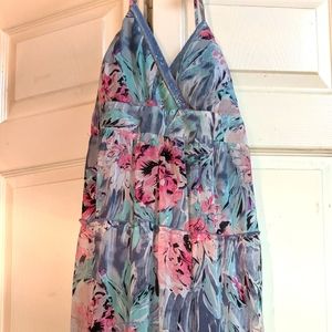 Ladies Candie's beaded flowered maxi dress